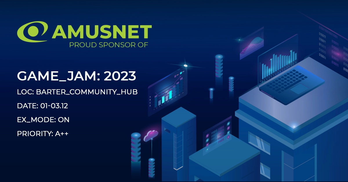 Amusnet is a proud sponsor at Sofia Game Jam Hackathon 2023. Meet us in December, 01-03.